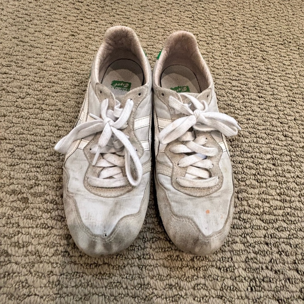 Onitsuka Tiger by Asics White and Green Sneakers - Picture 5 of 7